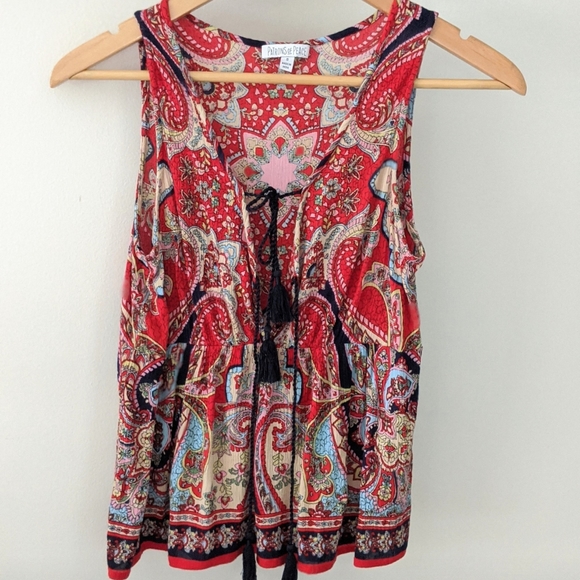 Patrons of Peace Tops - Patrons Of Peace Bohemian Tassel Top SMALL